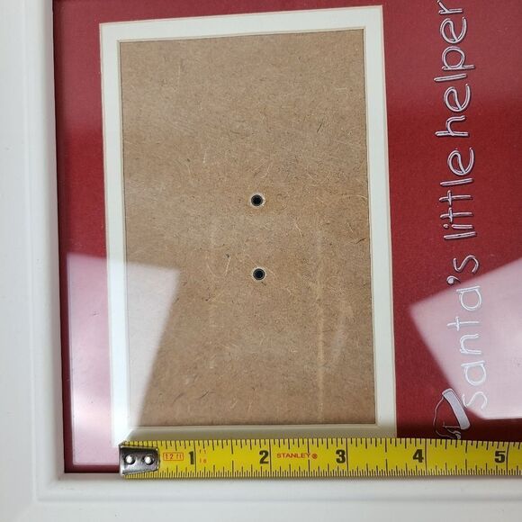 SANTA'S Little Helper Christmas Red and White Photo Picture Frame - Picture 10 of 11